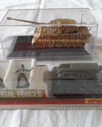 MEZZI MILITARI 1/72 con 2 soldatini MAJORETTE