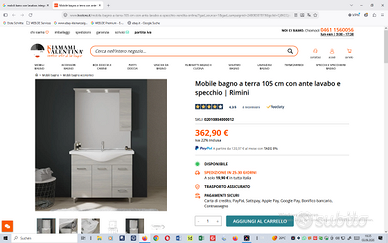 MOBILE PER BAGNO