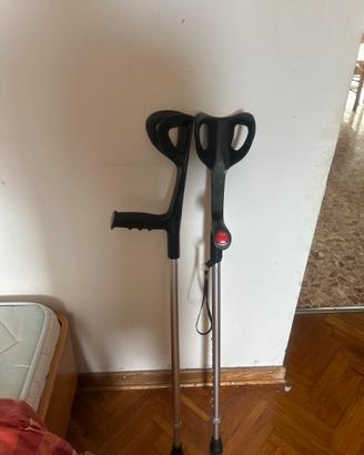 Coppia stampelle regolabili