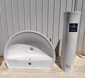 Lavabo + colonna bagno ceramica Geberit Colibrì 2