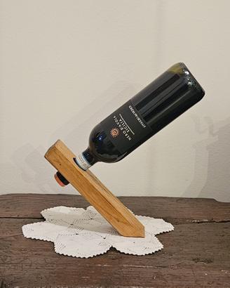 Portabottiglie in Legno Massello a Equilibrio