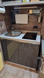 angolo cottura completo con lavabo e induzione 