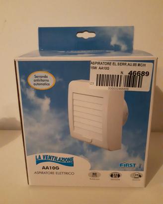 Aspiratore da parete con serranda automatica