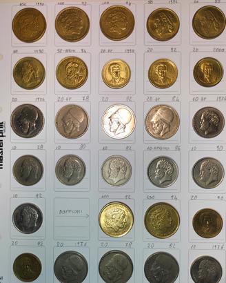 30 monete Grecia Dracme, incluse rarità 1968, 1994