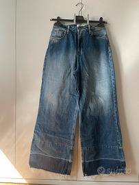 Jeans gamba larga