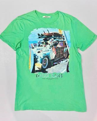 T-shirt Gaudi Jeans Stampa Surf