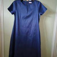 vestito mezza manica taglia S color blu elettrico 