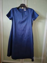 vestito mezza manica taglia S color blu elettrico 