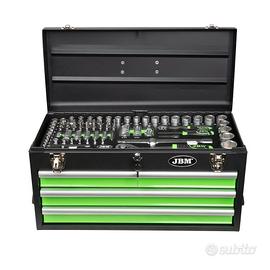 CASSETTA IN METALLO CON UTENSILI 143 PEZZI SATINAT