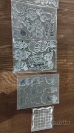 Timbri trasparenti A Tema Natalizio con Blocco