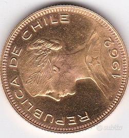 Moneta d'oro 100 Pesos del Cile