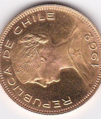 Moneta d'oro 100 Pesos del Cile