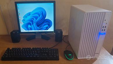 PC Desktop i3-7100 Completo Monitor e accessori.
