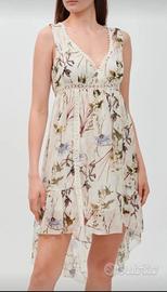 Guess vestito 100% seta con coda tg.M