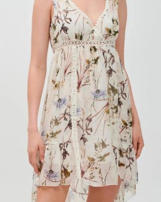 Guess vestito 100% seta con coda tg.M