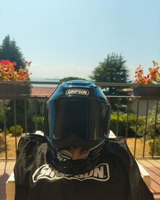 CASCO SIMPSON SPEED INTEGRALE NERO LUCIDO – TG L