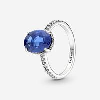 Pandora Anello 190056C01 Pietra Blu Mis. 56 (8)