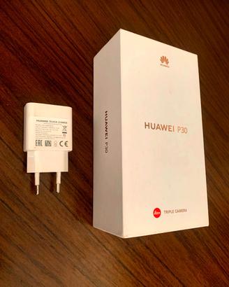 scatola  originale HUAWEI  P30 +  caricabatterie r
