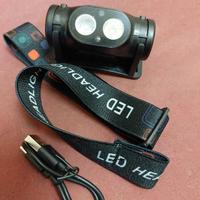 Lampada frontale a LED ricaricabile (nuova!)