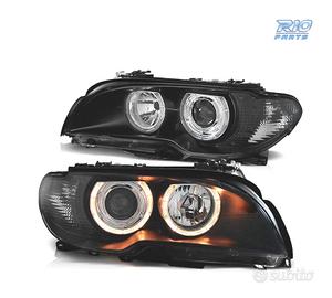 FARI BMW E46 COUPE 03-06 ANGEL EYES FONDO NERO