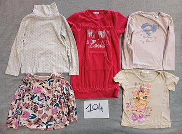 Abbigliamento bambina taglia 104 Lotto n.21 pezzi