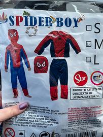 vestito di carnevale di spiderman