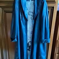 Cappott Lungo in Vera Pelle BLU COBALTO Ruffo® IT