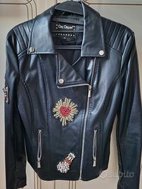 Giubbotto donna nero ecopelle Gio Cellini taglia M