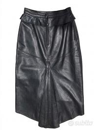 vintage gonna in vera pelle  jean claude  jitrois 