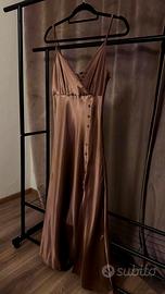 Vestito cocktail color cioccolato