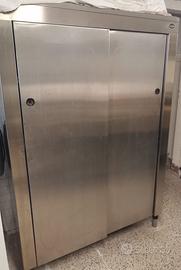 Armadio porta piatti inox