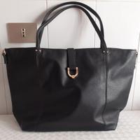 Borsa  grande CARPISA in ecopelle nera NUOVA