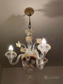 Lampadario di cristallo di Murano