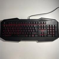 Tastiera da gaming trust gtx 830 rgb rosso