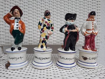 Mini bottiglie Luxardo in ceramica vintage