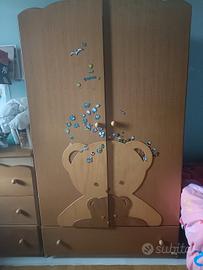 armadio e cassettiera bebè 