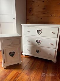 Cassettiera e comodino