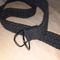 cintura intrecciata blu scuro 110cm