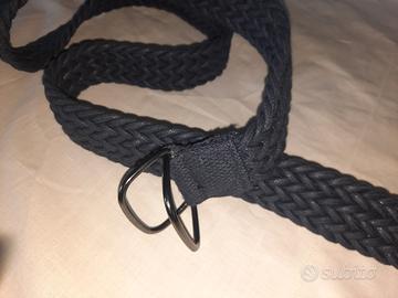 cintura intrecciata blu scuro 110cm