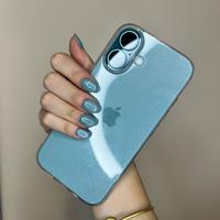 Cover trasparente con glitter iPhone 16.