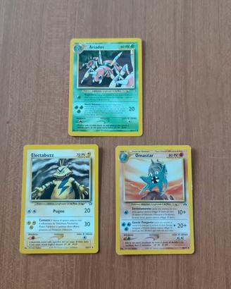 Lotto Carte Pokémon Vintage - Omastar Fase 2 + Ele