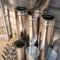 Tubi canna fumaria per stufa a legna, pellet, ecc