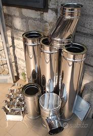 Tubi canna fumaria per stufa a legna, pellet, ecc