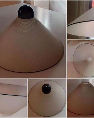 lampadario anni '80 vintage opale