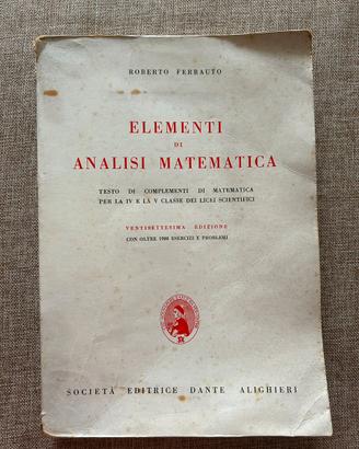 Roberto Ferrauto di Elementi di Analisi Matematica