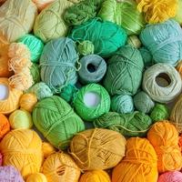 Gomitoli lana, cotone, filati