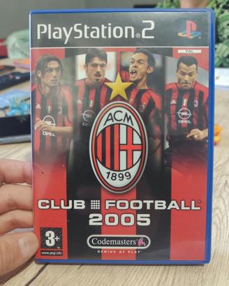 gioco playstation 2 club football 2005 milan