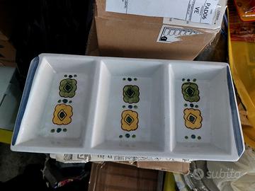 VASSOIO CERAMICA SANTUCCI DERUTA ANNI 70 