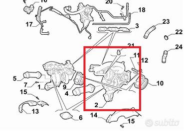 TURBO SX ALFAROMEO GIULIA Q.V. 670051812 670051440