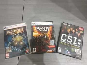 3 Giochi per PC-BioShock 2/CSI/Gears of war